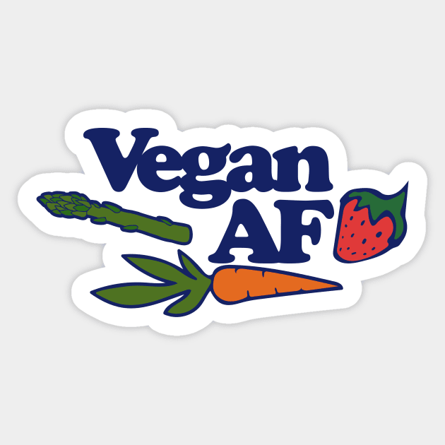 Vegan AF Sticker by bubbsnugg